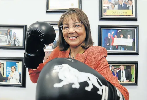 ?? Picture: Esa Alexander ?? Cape Town mayor Patricia de Lille relishes little more than a ding-dong political battle, and she is giving as good as she gets in her fight against her own party, the DA.