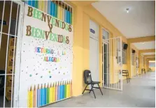  ?? DANIA ACEVEDO ?? Educación trabaja en reacondici­onamiento de las escuelas.