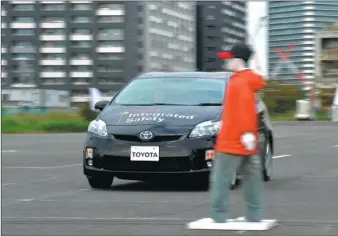  ?? YOSHIKAZU TSUNO / FOR CHINA DAILY ?? Toyota Motor tests a self-driving car in Tokyo.