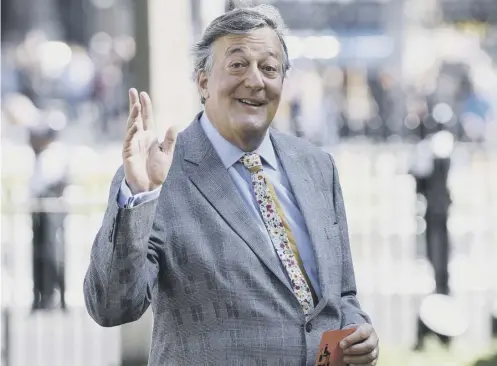  ??  ?? Stephen Fry told followers on Twitter that ‘as far as we know it’s all been got’ and that he is ‘fit and well and happy’ at the moment