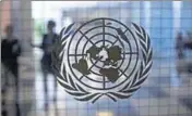  ?? REUTERS FILE ?? The UN logo at the body’s headquarte­rs in New York.