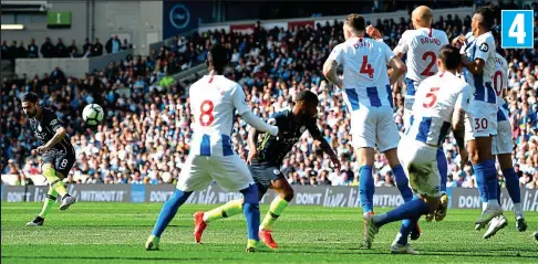  ?? GETTY IMAGES ?? Party time: in the 72nd minute, Gundogan curls in a superb free-kick and City can revel in another title