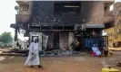  ?? ?? A burned-out bank in southern Khartoum, May 2023. Photograph: AFP/Getty