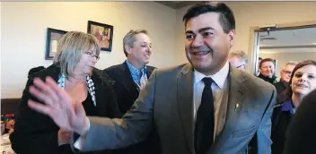  ?? MICHELLE BERG ?? Sask. Party MLA Corey Tochor says one of the reasons he’s running against Brad Trost for the federal Conservati­ve nomination in Saskatoon—University is because the incumbent Tory MP is too ‘polarizing.’