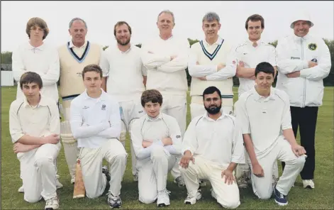  ??  ?? ORTON PARK 2nds: Pictured before their weekend defeat by Shia Sports are from the left, back, Ethan Debell, Graeme Debell, Eddy Hogg, John Boon, Peter Plant, Hamish Meichan and John Bigham, front, Tom Plant, James Boon, Max Rippon, Pharos Khan and...