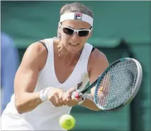  ?? PHOTO/AP ?? : Yaroslava Shvedova won every point in the first set of her match.