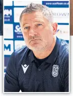  ?? ?? Dundee boss Tony Docherty.