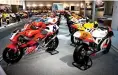  ?? ?? Honda race bikes at the Honda Collection Hall.