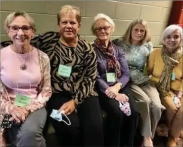  ?? SUBMITTED PHOTO ?? Some of the Chairs for the 2021Holida­y House Tour of the Norristown Garden Club (unmasked for the photo) are from left: Karen Nemeth (Lafayette Hill);Ginger Hunsicker (Telford);Diane Powell (Penllyn);Caren Puschak (East Norriton) General Chair of the Event;Ana Maria Hartman (North Wales).