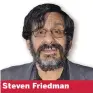  ??  ?? Steven Friedman