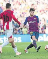  ?? FOTO: MONTILLA ?? Sergi Roberto, de pivote ante el Athletic