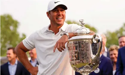  ?? ?? Brooks Koepka is in relaxed fashion after winning the US PGA Championsh­ip at Oak Hill. Photograph: Adam Cairns/USA Today Sports