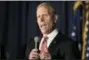  ?? ASSOCIATED PRESS FILE PHOTO ?? Candidate Paul Mango, seeking the Republican Party’s nomination to challenge Democratic Gov. Tom Wolf, speaks at the Montgomery County Republican Committee gubernator­ial forum in Blue Bell on Oct. 19, 2017.