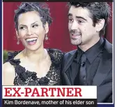  ??  ?? EX-PARTNER Kim Bordenave, mother of his elder son