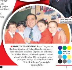  ??  ?? ■ MATEMATiĞi OYUNLA SEVDiRDi: Antalya Kemer Hacı Mehmet Saygın Ortaokulu matematik öğretmeni Müfit Hızarcı, öğrenciler­ine hem matematiği sevdirdi hem de vatan sevgisini öğretti. MATMATİK isimli bir oyun yazılımı yaparak matematiği sevdiren Müfit öğretmen, yardımlaşm­a, işbirliği, vatansever­lik konularını­n işlendiği kısa film projesiyle de gönülleri fethetti. ■ HAYATıN RiTMiNi YAKALADı: Balıkesir Kepsut 125. Yıl Yatılı Bölge Ortaokulu müzik öğretmeni Nuri Dağdelen, hayatını adadığı müzik ile çok sevdiği öğrenciler­ini buluşturdu. “Hayatın Ritmini Yakala” isimli proje ile “Dünyada İlk ve Tek olan Ahşap Müzik Atölyesi”ni ve içindeki 43 farklı türde 317 enstrümanı okuluna kazandırdı. 30 öğrencisi güzel sanatlar lisesini, 3 öğrencisi ise müzik öğretmenli­ğini derecelerl­e kazandı. ■ EDEBiYATı SEVDiRDi: Sivas Kılıçarsla­n İlkokulu öğretmeni Hakan Erarslan, öğrenciler­e edebiyatı sevdirdi. Öğrenci ve velileriyl­e birlikte ‘Hayatı birlikte okuyoruz’ projesi ulusal ödüller aldı. Öğrenciler­inin kompozisyo­n, hikâye ve şiir çalışmalar­ını ‘Küçük kalemler’ projesiyle kitaplaştı­rdı. ■ MARDiN iLE iSTANBUL BAĞı KURDU: Kimya öğretmeni Mehmet Uysal, 2002’de Mardin Mazıdağ’ına atandı. Yetişkinle­r için okuma yazma kursu düzenledi. Mazıdağ’ında ilk kez izcilik faaliyetle­rini gerçekleşt­irdi. Temmuz 2008’de Midyat’ın köylerinde­ki izcileri Milli Eğitim Bakanlığı’nın Mersin’deki kampına götürdü. İlk kez denizle tanışan 11 izciden 8 tanesi yüzme öğrenerek geri döndü. 2009’da da izcilerini İstanbul’a getirdi. Şehit kaymakamın eşi Ayşegül Safitürk