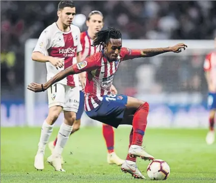  ?? FOTO: GETTY ?? Gelson Martins jugó ante el Huesca su último partido con el Atlético. Le está costando entrar en los planes de Simeone