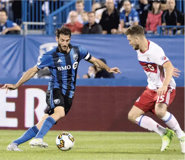  ?? PHOTO D’ARCHIVES BEN PELOSSE ?? Le milieu de terrain Ignacio Piatti n’effectuera pas un retour au jeu de sitôt, lui qui n’a toujours pas repris l’entraîneme­nt.