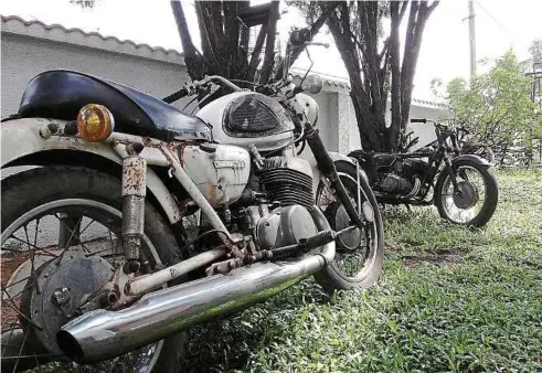  ??  ?? Raring to go again: The 1968 Suzuki T500, 500cc two-stroke PDRM patrol bikes will be given a new lease of life.