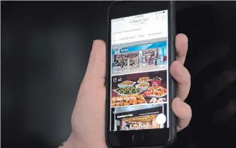  ?? DOUG IVES THE CANADIAN PRESS ?? The AtYourGate app allows customers to place an order for food at airports and have it delivered to your gate.