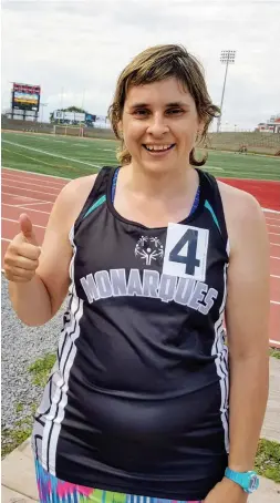  ?? PHOTO ROBY ST-GELAIS ?? Nancy Leduc est une star dans le petit monde des Olympiques spéciaux québécois.