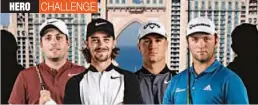  ??  ?? Francesco Molinari ( from left), Tommy Fleetwood, Alex Noren and Jon Rahm.