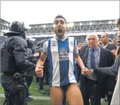  ??  ?? 18 DE MAYO. Así acabó el ‘Panda’ el pasado Espanyol-Real Sociedad.