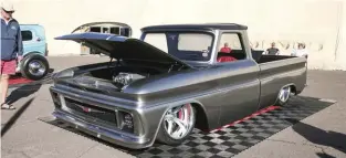  ??  ?? ABOVE. RANDY MARSTON’S ’66
C-10 IS ON A LEVEL OF ITS OWN. IT WAS SHOWCASED IN THE THE TOP 12 SECTION AND TOOK THE LMC TRUCK TRUCK OF THE YEAR—LATE AWARD.
RIGHT. CHOPPED, SECTIONED AND CHANNELED, ROBBY COLLINS’ ‘49 CHEVY WAS COMPLETELY TRANSFORME­D.