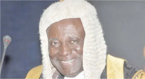  ??  ?? Late Justice Idris Legbo Kutigi, former Chief Justice of Nigeria