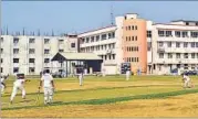  ??  ?? Players in action during their match in the CII-Young Indians Corporate Cricket Cup Tournament in Lucknow on Sunday.