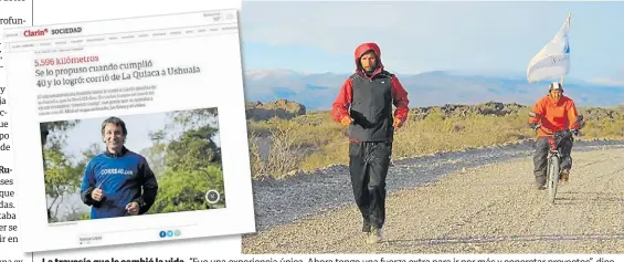  ??  ?? La travesía que le cambió la vida vida. “Fue una experienci­a experien única. Ahora tengo una fuerza extra para ir por más y concretar proyectos”, dice.