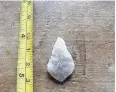  ??  ?? Ancient Flint arrowhead
