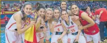  ?? FOTO: FEB ?? Las jugadoras de la selección, con su medalla de oro