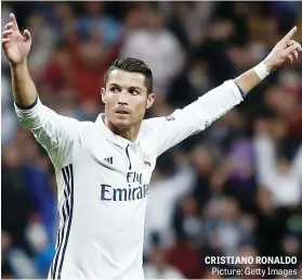  ?? Picture: Getty Images ?? CRISTIANO RONALDO