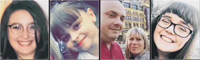 ??  ?? ANGELIKA AND MARCIN KLIS, AGED 39 AND 42: Dr Alison Birkinshaw, of York, said it was “devastatin­g news”. SAFFIE ROUSSOS, AGED 8: Chris Upton, her headteache­r, said: “Saffie was a beautiful little girl in every aspect of the word.” NELL JONES, AGED 14:...