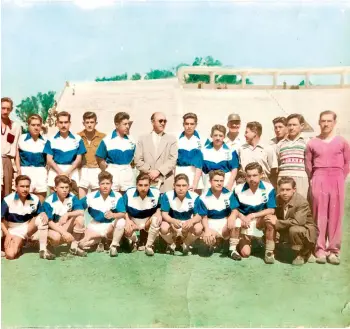  ?? CLUB BATA ?? Bata, campeón local de 1954, y con representa­ción en el Nacional.