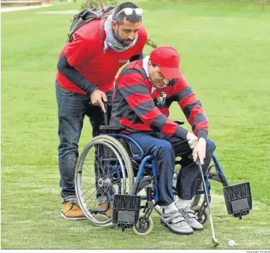  ?? ERASMO FENOY ?? Una jornada de golf adaptado en la comarca.