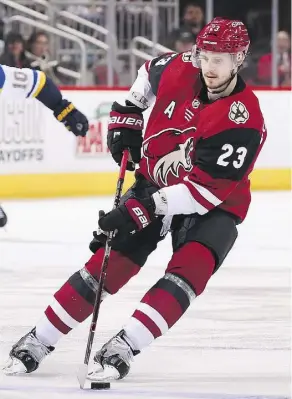  ?? CHRISTIAN PETERSEN/GETTY IMAGES ?? To fill their need for an offensive defenceman, the Edmonton Oilers might want to target Oliver Ekman-Larsson of the Arizona Coyotes, who had 14 goals and 28 assists this season.