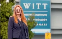  ?? PHOTO: SIMON O’CONNOR/FAIRFAX NZ ?? Witt chief executive Barbara George said the course reviews didn’t necessaril­y mean jobs were on the line.