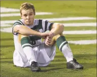  ?? Dave Martin / Associated Press ?? UNC Charlotte midfielder Aidan Kirkbride reacts at the end of a 1-0 loss to North Carolina in the College Cup soccer championsh­ip in Hoover, Ala., in 2011.