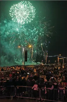  ??  ?? Fireworks on the quay in Wexford for last year’s opera festival.