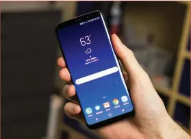  ??  ?? After launching alongside the Galaxy S8 (pictured) in 2017, Samsung has struggled to get its Bixby digital assistant off the ground.