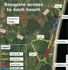  ??  ?? The changes aimed at easing traffic congestion around Curracloe.