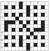  ??  ?? Quick Crossword answersals­o fit the large grid