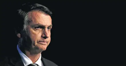  ?? PAULO WHITAKER/REUTERS ?? Cenário. Sem alianças, Bolsonaro tem 8 segundos em cada bloco no horário eleitoral; convenção do PSL será no domingo