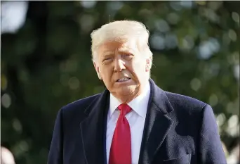  ?? GERALD HERBERT — THE ASSOCIATED PRESS ?? President Donald Trump on Tuesday criticized Democrats’ efforts to remove him from office. He said the result has been “tremendous anger.”