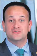  ??  ?? Warning: Leo Varadkar