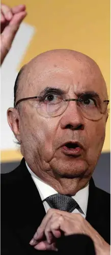  ?? Leonardo Benassatto - 27.nov.2017/Reuters ?? O ministro da Fazenda, Henrique Meirelles, em São Paulo