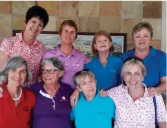  ??  ?? Die wenners, van links agter: Mariaan Hadiaris, Susan Wright, Tertia Mitchell en Annette Pretorius. Voor: Cynthia Zietsman, Dawn Wessels, Gail Botha en Hannelie Borchardt. Afwesig: Marie Smith.