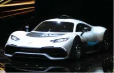  ??  ?? Mercedes-AMG unveiled its Project ONE concept car in Frankfurt.