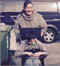  ??  ?? John Dunne and his granny and the new chair.